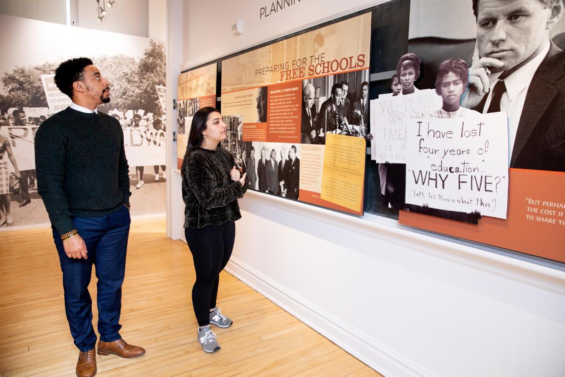 Visitors at the Moton Museum