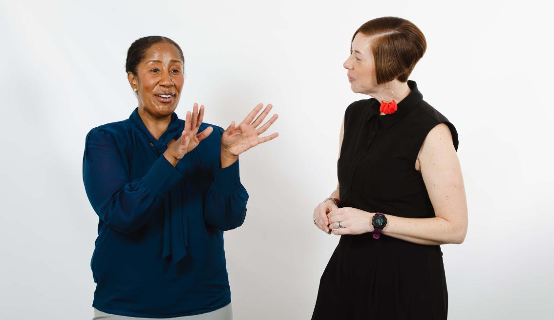 Dr. Ronda Walker and Dr. Sarah Tanner-Anderson '02, MA '07